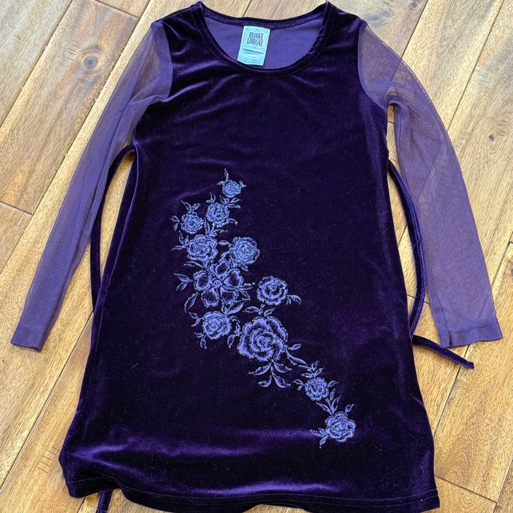 Brook Lindsey Velveteen Dress